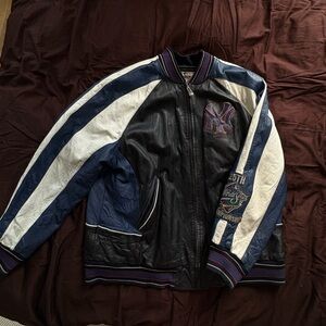Yankees 1999 World Series Leather Bomber Jacket